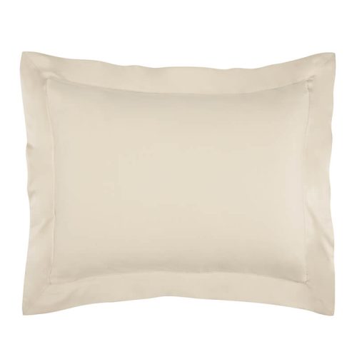 bamboo bisque standard sham monogram