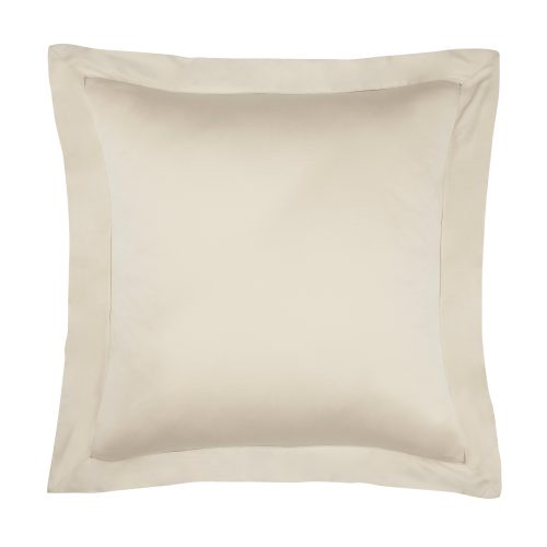 bamboo sateen euro sham bisque monogram