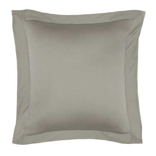 bamboo sateen euro sham grey monogram