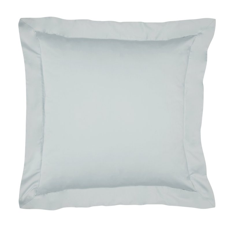 bamboo sateen euro sham silver sage monogram