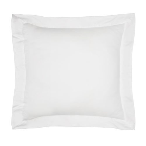 bamboo sateen euro sham white monogram