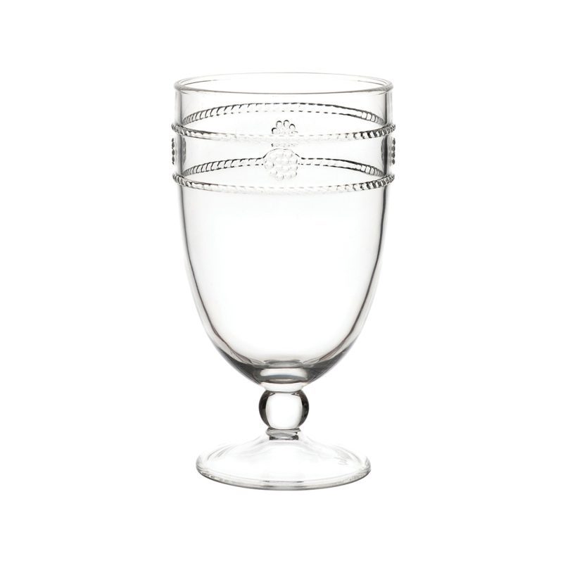 juliska isabella acrylic goblet set of 4 clear 01