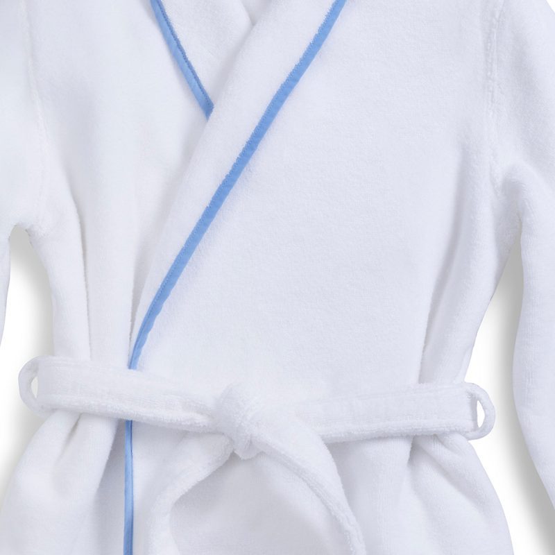 turkish piped bathrobe cornflower blue 02