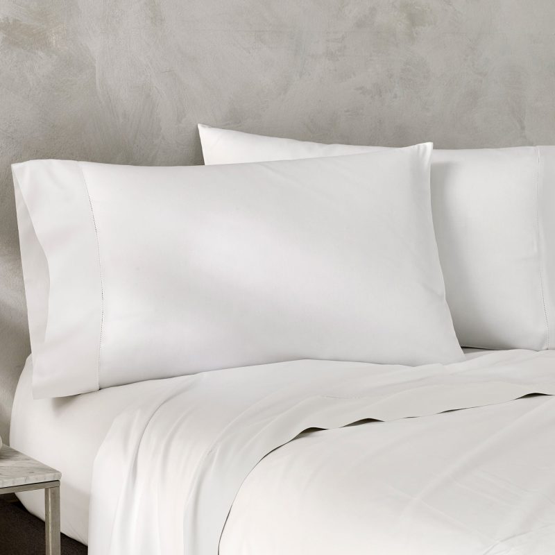 vicenza sateen sheet set white